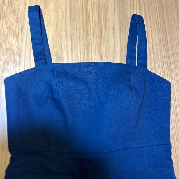 Harly Jae Bardot Navy Blue Jumpsuit Size M - Picture 5 of 8